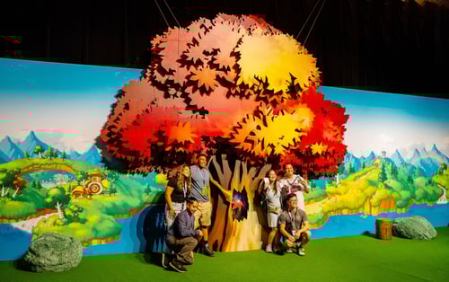 Autumn tree 3D display from Maplestory