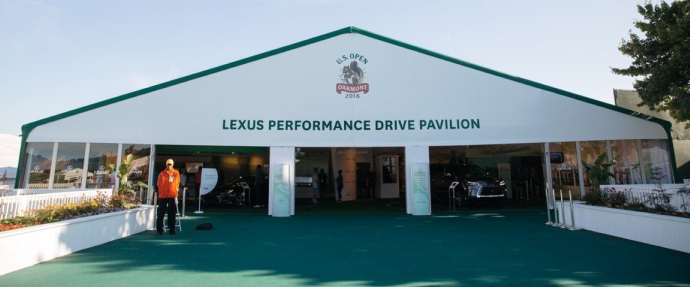 Lexus US Open Tent Front Template Banner
