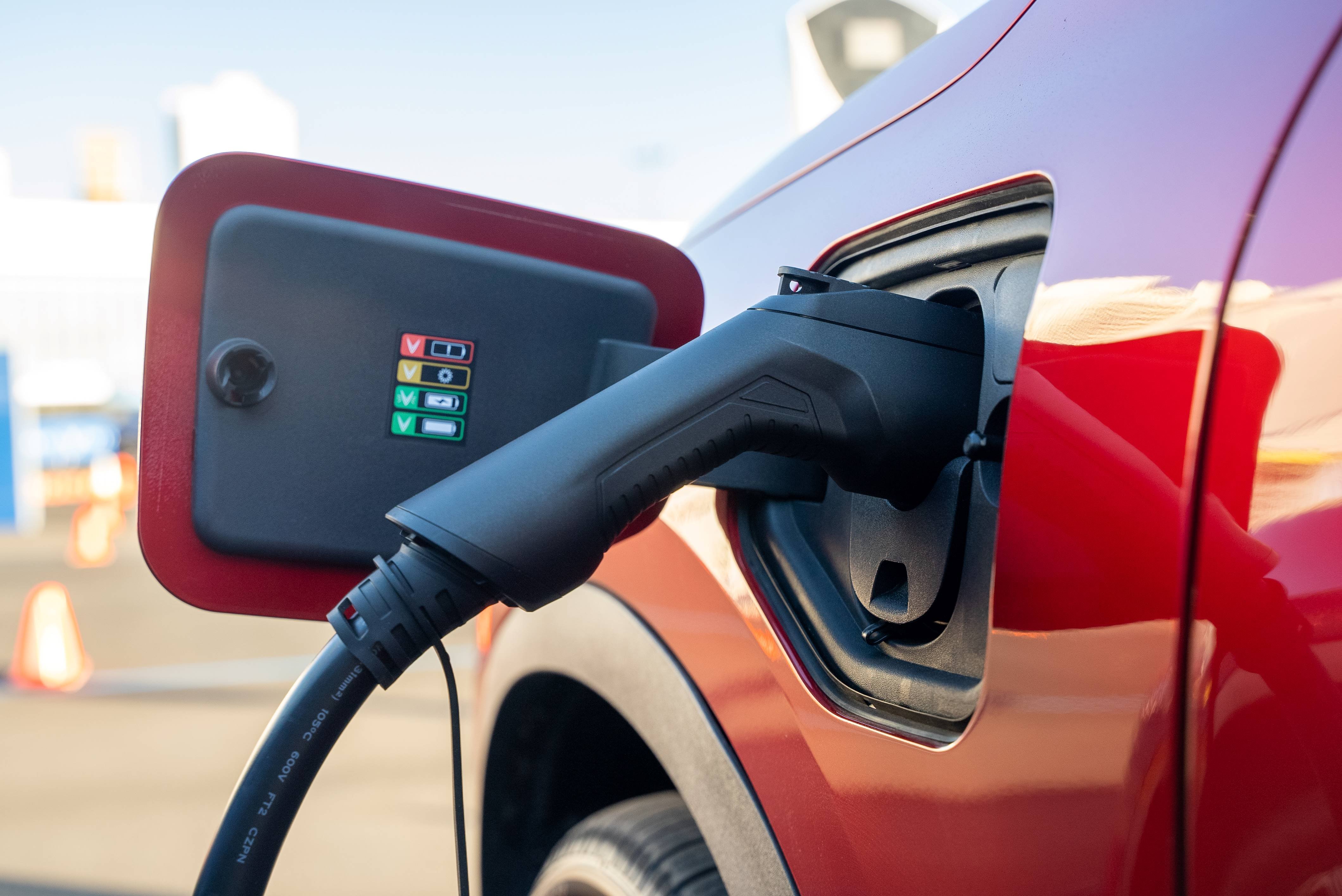 VinFast charger closeup