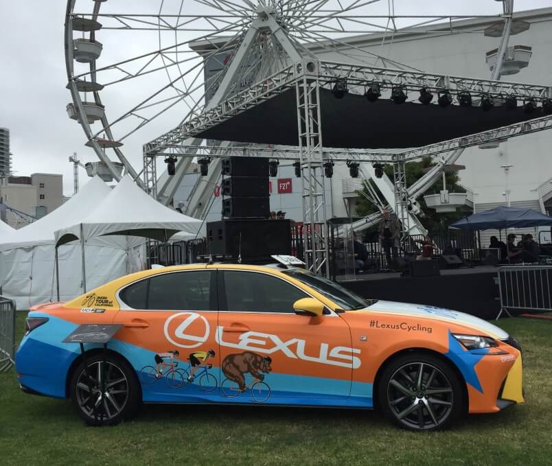 Lexus Cycling Vehicle Wrap Template E